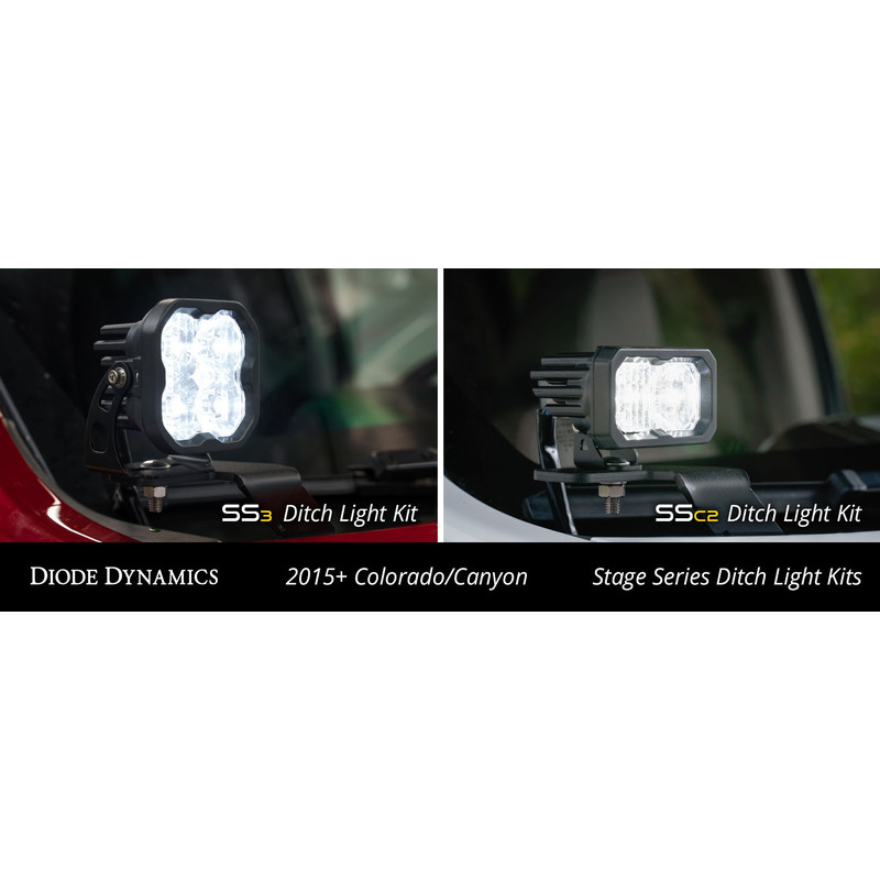  Diode Dynamics - Ditch Light Brackets for 2015-2021 Colorado/Canyon